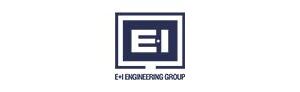 Logo of E+I Engineering Group featuring a stylised 